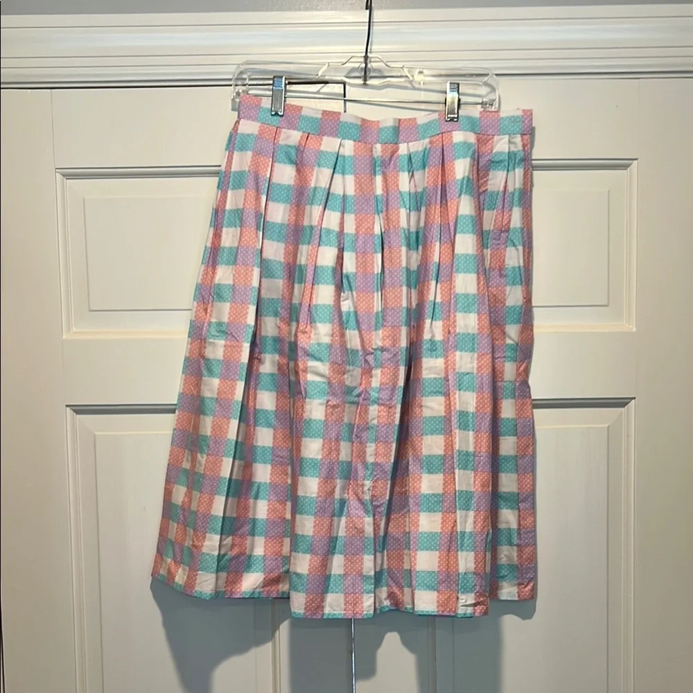 Plaid Pastel Skirt - Picture 1 of 1